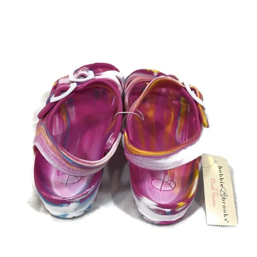 Brand new Bobbie‎ Brooks Color Swirls Sandals 2-3